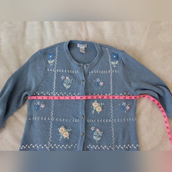 Granny Core Embroidered Floral Cardigan - Picture 6 of 7